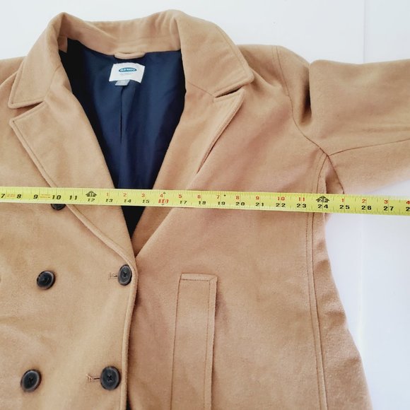 Old Navy Tan Pea Coat for Women - Picture 8 of 10